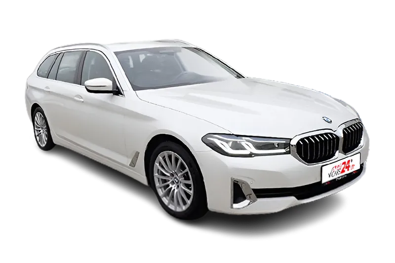 BMW 520d Touring Luxury Line, |Weiss Metallic |, Keyless-Go, SHZ, Kamera, PDC v+h, Head-Up Display, Panoramadach