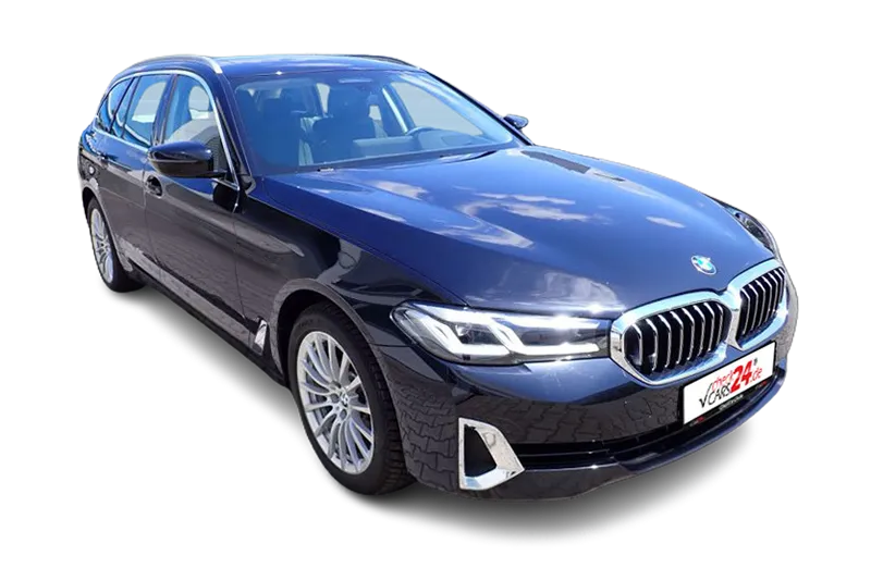 BMW 520d Touring Luxury Line Mild-Hybrid | Schwarz Metallic | Head-Up Display, Kamera, PDC, Live Cockpit Pro, Klima, ACC, Panoramadach