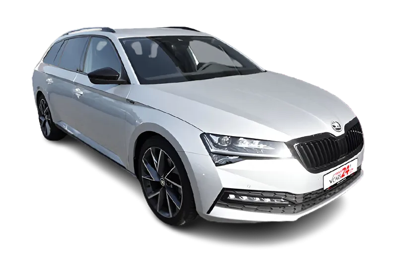 Škoda Superb Combi Sportline | Silber Metallic | Virtual Cockpit, PDC, Klima, ACC, Lenkradheizung, Keyless-Go, Memorysitz