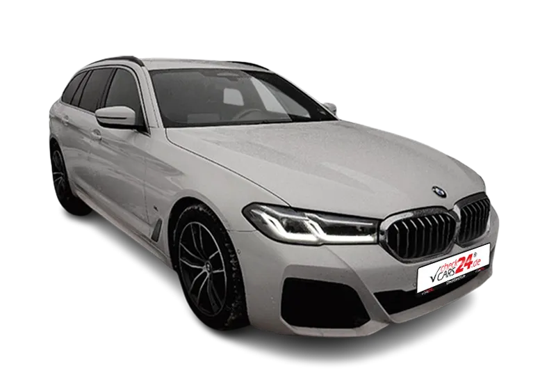 BMW 540d Touring M Sport XDrive Mild-Hybrid | Weiss | Head-Up Display, Kamera, PDC v+h, Klima, ACC, Kurvenlicht, Soft Close