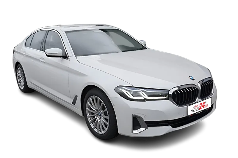 BMW 540d Luxury Line  Mild-Hybrid | Weiss Metallic | Panoramadach, Kamera, PDC v+h, Klima, ACC, Sitzbelüftung, Head-Up Display