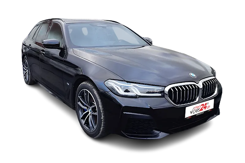 BMW 530i Touring M Sport  Mild-Hybrid | Schwarz Metallic | Panoramadach, Kamera, PDC v+h, Klima, ACC, Head-Up Display