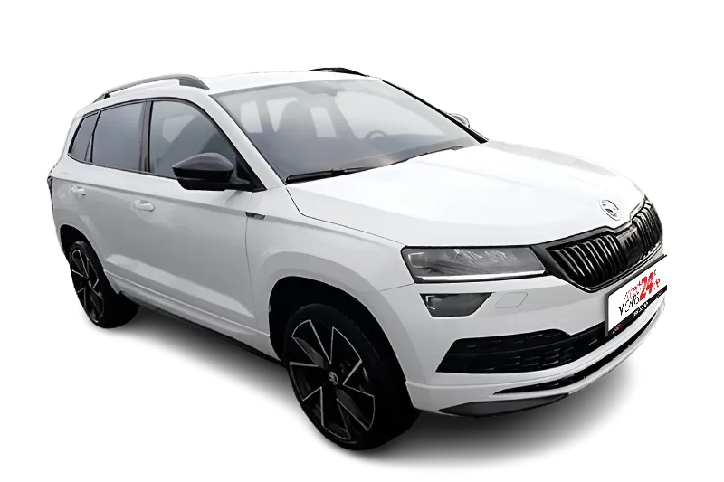 Škoda Karoq Sportline | Weiss Metallic | Virtual Cockpit, Škoda Navi, Kamera, PDC, ACC, Schaltwippen, Kurvenlicht