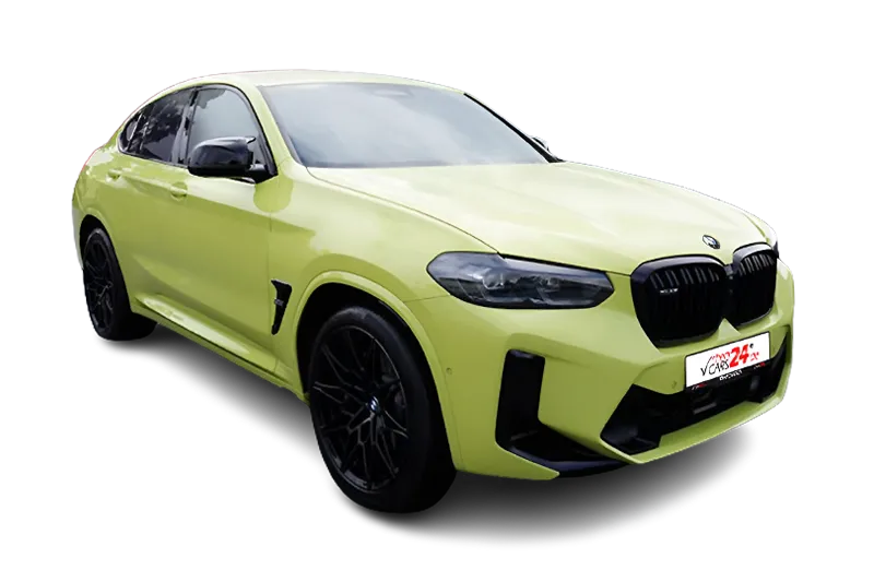 BMW X4 M Competition XDrive | Gelb | 360° Kamera, PDC v+h, Klima, ACC, M Sportfahrwerk, Display Key, LM 21 Zoll