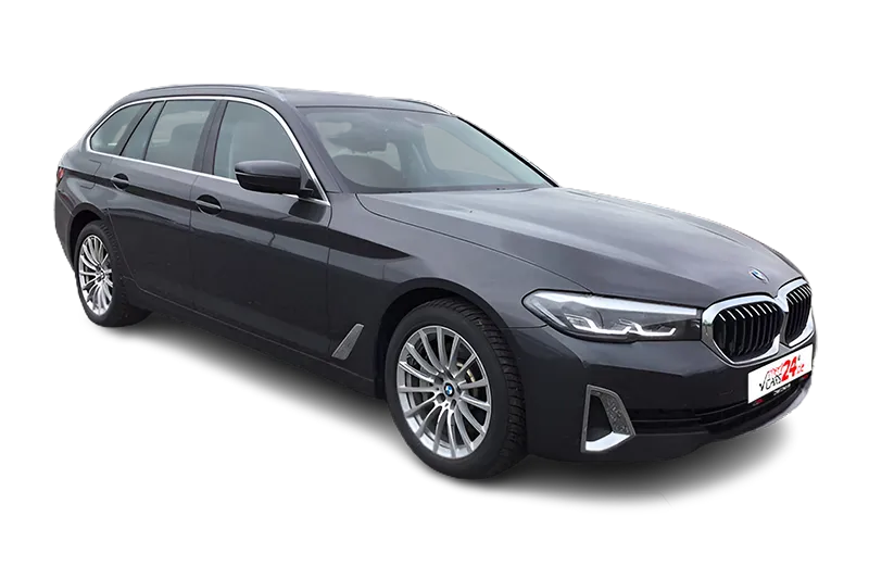 BMW 530i Touring Luxury Line Mild-Hybrid XDrive | Grau Metallic | Panoramadach, Kamera, PDC, Live Cockpit Pro, Head-Up Display, Memorysitz