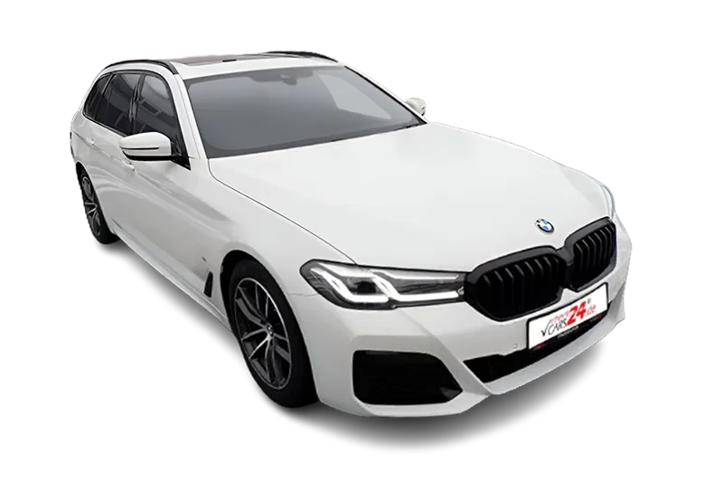 BMW 520d Touring M Sport  Mild-Hybrid | Weiss | Panoramadach, Kamera, PDC v+h, Harman/Kardon Sound, Klima, Sportfahrwerk