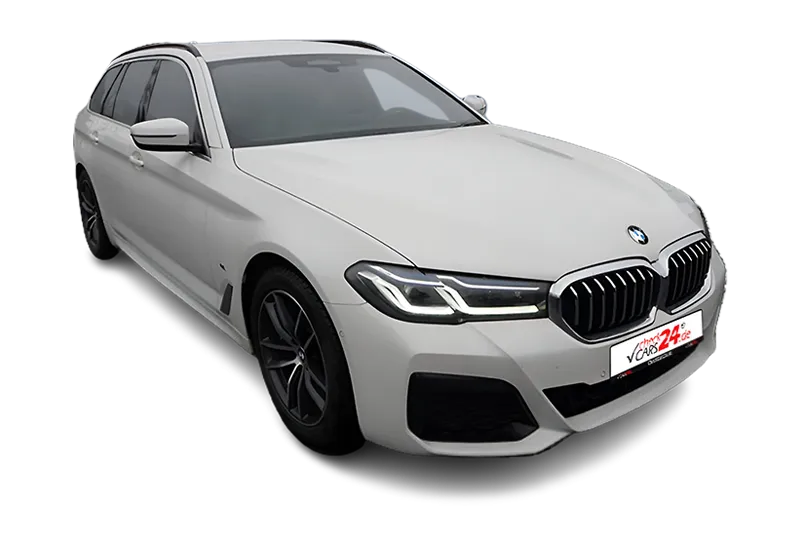 BMW 540i Touring M Sport XDrive Mild-Hybrid | Weiss | Keyless-Go, Kamera, PDC v+h, Klima, Display Key, Standheizung, Soft Close