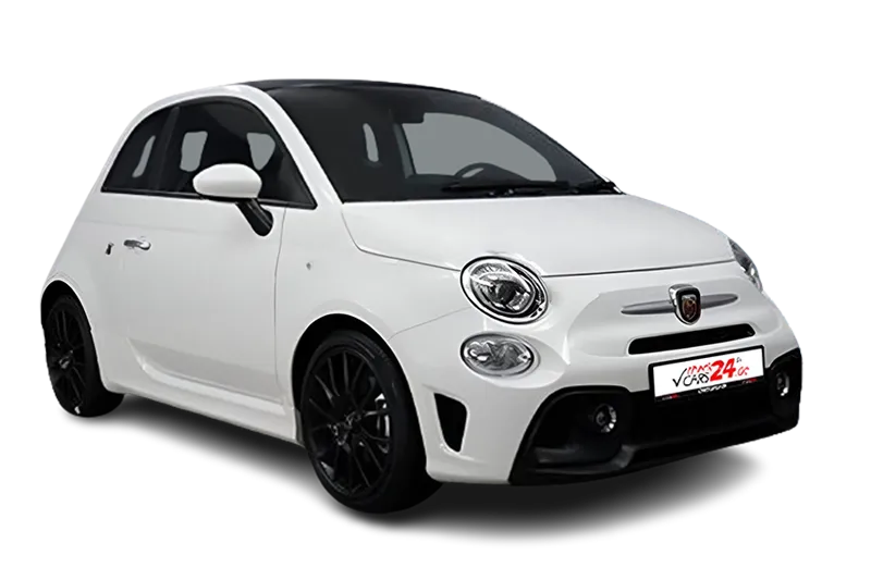 Abarth 595C Cabrio Turismo | Weiss | Uconnect, Record Monza, App-Connect, Garrett, Navi, Sportsitze, LM 17 Zoll