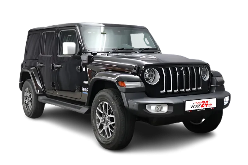 Jeep Wrangler Unlimited Sahara 4XE Plug-In-Hybrid | Schwarz | LM 18 Zoll, PDC v+h, Kamera, App-Connect, Klima, Navi, Tempomat