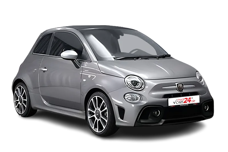 Abarth 595C Cabrio Turismo | Grau Metallic | Uconnect, App-Connect, Navi, Sportfahrwerk, Schaltwippen, PDC