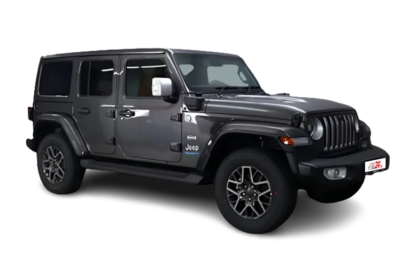 Jeep Wrangler Unlimited Sahara 4xe Plug-In-Hybrid | Silber Metallic | LM 18 Zoll, PDC v+h, Kamera, Kurvenlicht, Keyless-Go