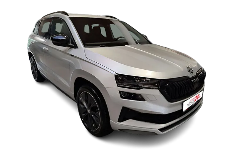 Škoda Karoq Sportline | Silber Metallic | Lenkradheizung, Škoda Navi, PDC, Kamera, ACC, Keyless-Entry, Kurvenlicht