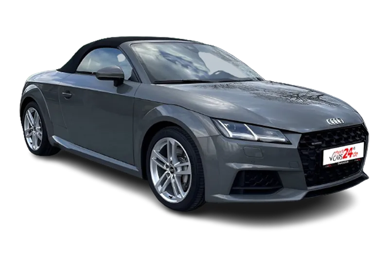 Audi TT Roadster Quattro | Grau Metallic | MMI Navi Plus, PDC v+h, Kamera, Sportfahrwerk, El. Heckklappe