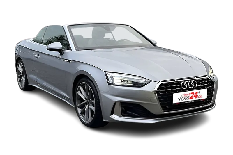 Audi A5 Cabrio S Line | Silber Metallic | Virtual Cockpit Plus, App-Connect, Navi, Massagesitz, LM 19 Zoll