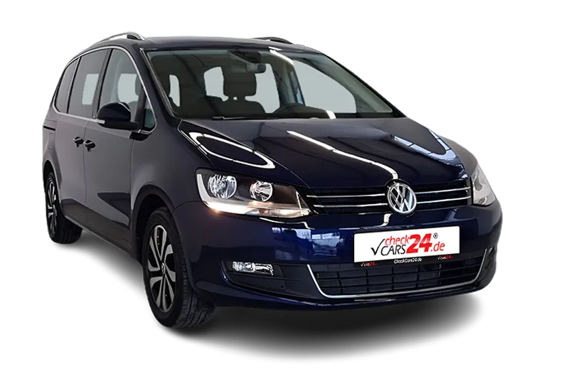 VW Sharan Active | Blau Metallic | 7 Sitzer, Navi, PDC v+h, Kamera, Klima, VW Connect, LM 17 Zoll