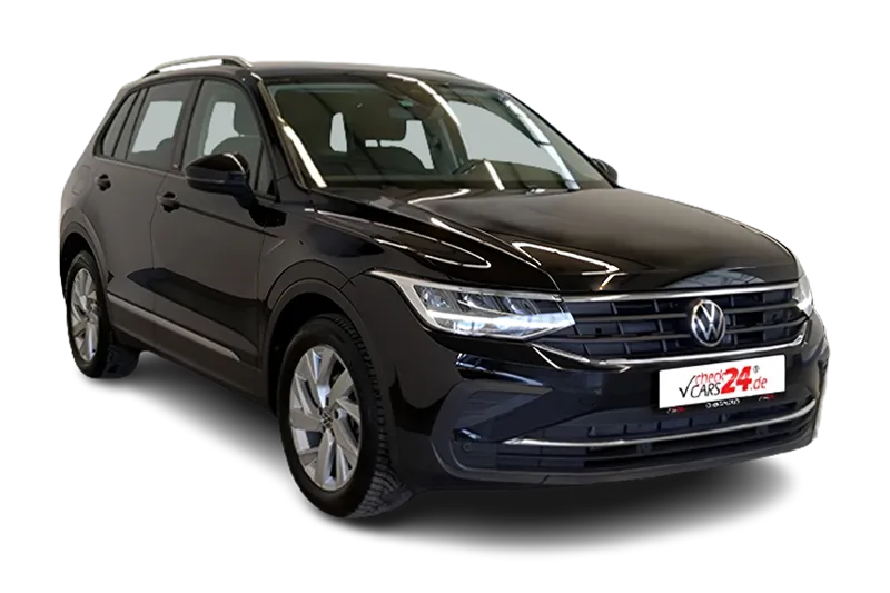 VW Tiguan Active | Schwarz Metallic | Digital Cockpit, Navi, PDC v+h, Kamera, Klima, ACC, LM 18 Zoll