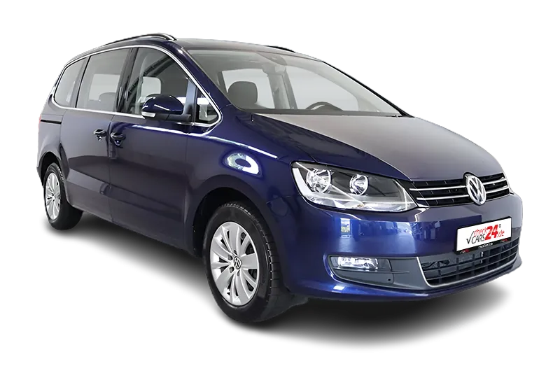 VW Sharan Comfortline | Blau Metallic | 7 Sitzer, Navi, PDC, Klima, Lane Assist, SHZ, Sportsitze, LM 16 Zoll