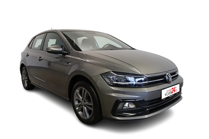 VW Polo R-Line | Grau Metallic | ACC, Navi, App-Connect, PDC v+h, Klima, SHZ, Sportsitze