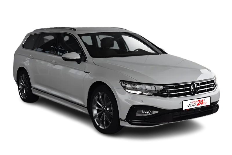 VW Passat Variant R-Line | Weiss Metallic | ACC, Kamera, PDC v+h, El. Heckklappe, Keyless-Go, Schaltwippen