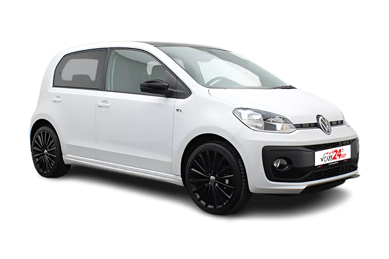 VW up! R-Line | Weiß Metallic | Sportfahrwerk, PDC, Kamera, Navi, SHZ, Sportsitze, Tempomat, LM 17 Zoll