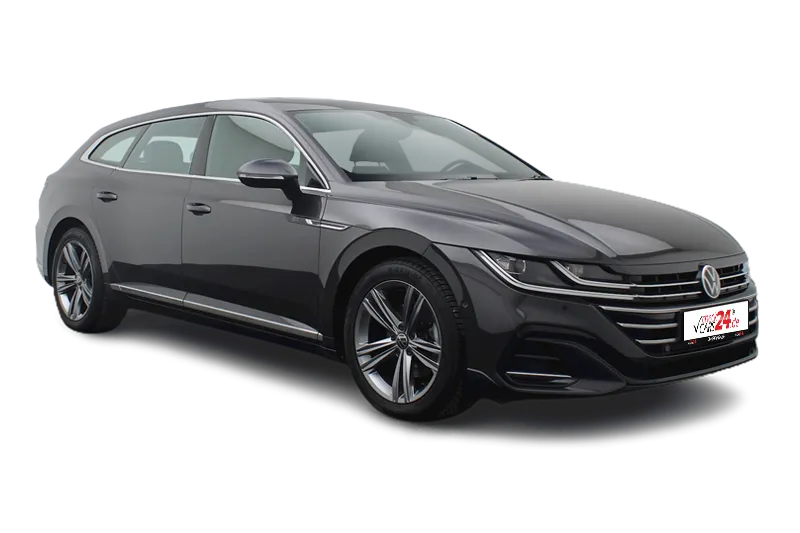 VW Arteon Shooting Brake R-Line | Grau Metallic | LM 18 Zoll, Kamera, PDC, Navi, El. Heckklappe, ACC, Klima, Schiebedach