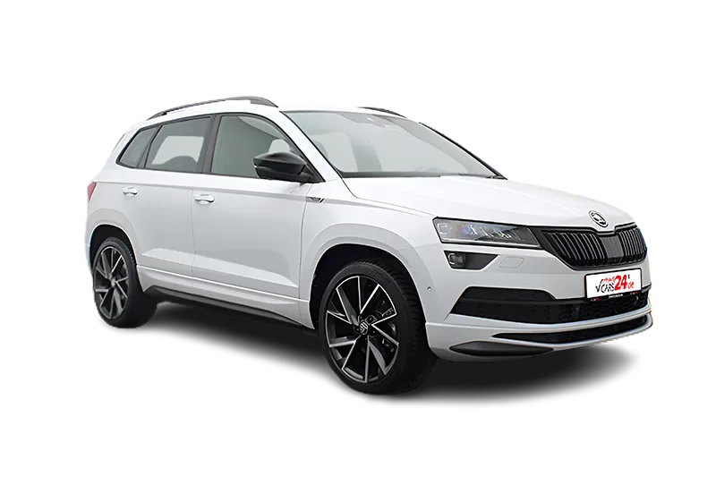 Škoda Karoq Sportline 4x4 | Weiß Metallic | Virtual Cockpit, 360° Kamera, PDC, Škoda Navi, Klima, ACC, Panoramadach