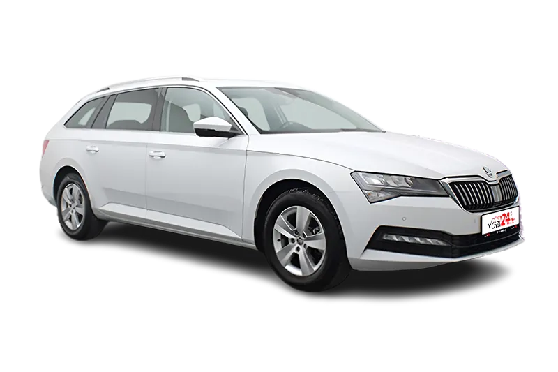 Škoda Superb Combi Ambition | Weiß Metallic | ACC, Kamera, PDC, Škoda Navi, Lenkradheizung, El. Heckklappe, LM 16 Zoll