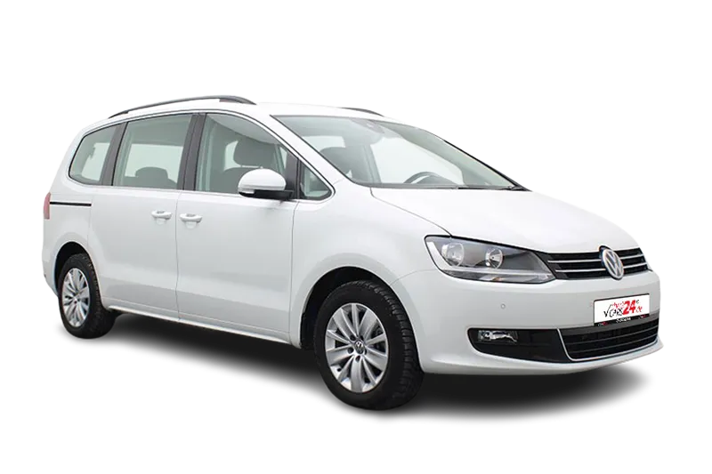 VW Sharan Comfortline | Weiss | Navi, PDC v+h, Klima, SHZ, Sportsitze