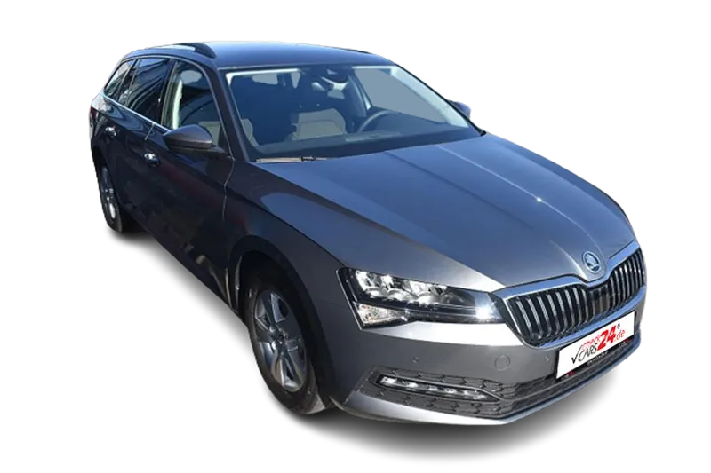 Škoda Superb Combi Ambition, |Grau Metallic |, Navi, SHZ, Start-Stopp System, Schaltwippen, PDC v+h, ACC, LED