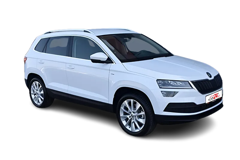 Škoda Karoq Clever 4x4, |Weiß Metallic |, SHZ, Kurvenlicht, PDC v+h, Kamera, Klima, ACC, Navi, LED, Kamera