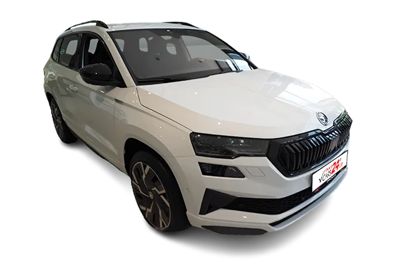 Škoda Karoq Sportline 4x4, |Weiß Metallic |, Keyless-Go, SHZ, Matrix-LED, PDC, Kamera 360°, ACC, Navi, PDC