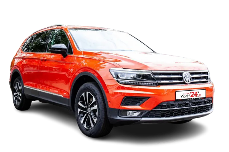 VW Tiguan Allspace IQ.DRIVE 2.0TDI DSG *VOLL!*20KM! | Orange | , PCD v+h, NAVI, AHK Schwenkbar, DAB Radio