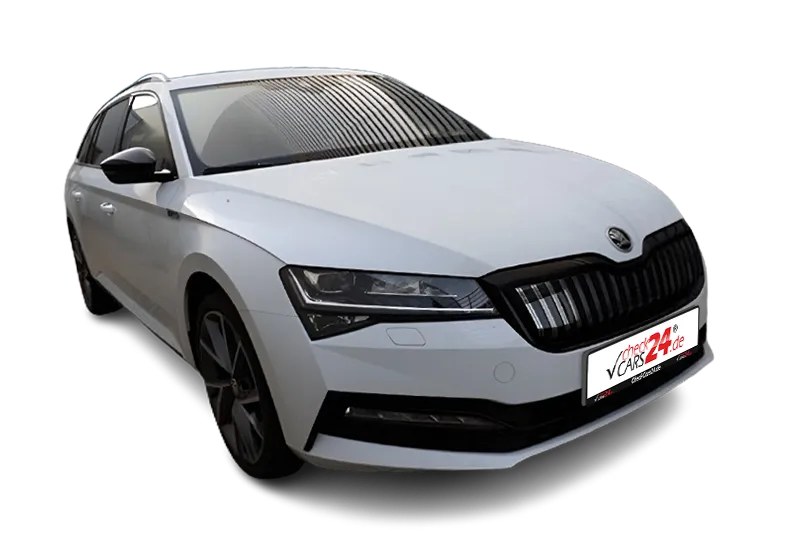 Škoda Superb Combi Sportline, |Weiß Metallic |, Kurvenlicht, PDC, Matrix-LED, ACC, Navi, Sportsitze, SmartLink