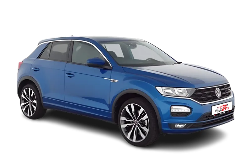 VW T-Roc R-Line, |Blau Metallic |, SHZ, App-Connect, PDC v+h, Kamera, ACC, Sportsitze, LM 19 Zoll