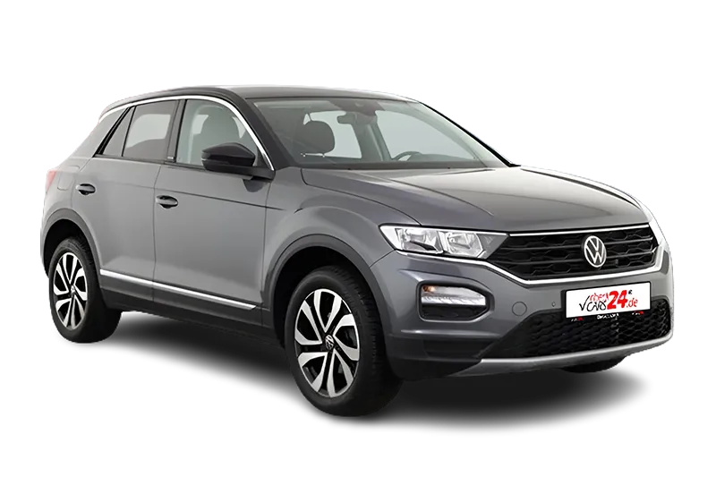 VW T-Roc Active, |Grau Metallic |, App-Connect, Schaltwippen, PDC v+h, ACC, Navi, SHZ, LM 17 Zoll