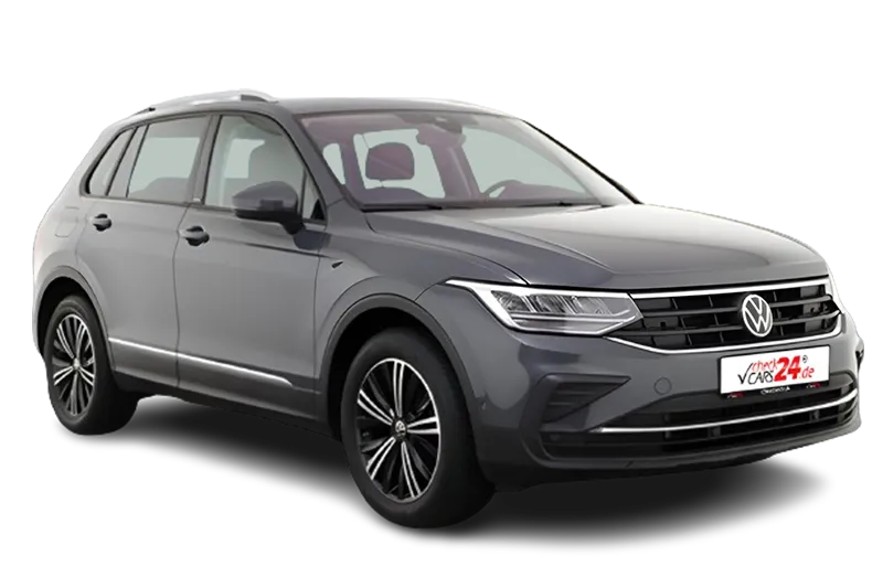 VW Tiguan Active, |Grau Metallic |, App-Connect, Schaltwippen, Kamera, PDC v+h, Bi-Xenon, ACC, SHZ