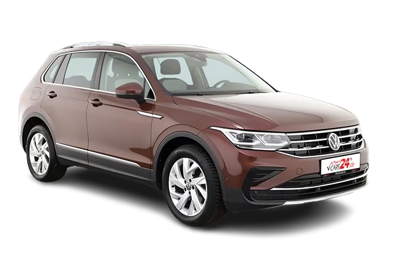 VW Tiguan Elegance, | Braun Metallic Metallic |, Schaltwippen, El. Heckklappe, PDC v+h, ACC, App-Connect, Navi