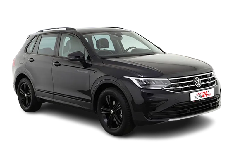 VW Tiguan Sport | Schwarz Metallic | PDC, Navi, Standheizung, ACC, Sportfahrwerk, Schaltwippen, LM 18 Zoll