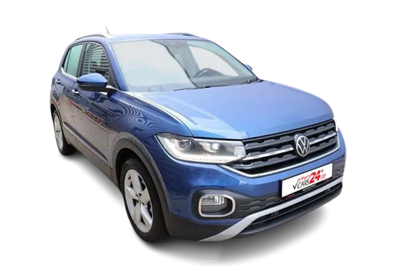 VW T-Cross 1.0 TSI OPF DSG, | Blau Metallic|, Kamera, PDC v+h, Lane/Front Assist, ACC, Regensensor, SHZ