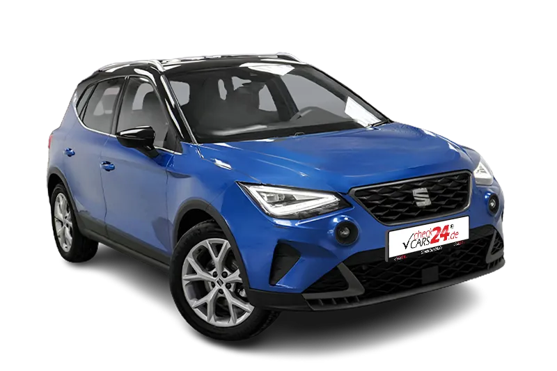 Seat Arona FR | Blau Metallic | PDC v+h, Kamera, App-Connect, Navi, Start-Stopp System, LM 17 Zoll