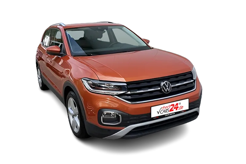 VW T-Cross Style, |Orange Metallic |, Sportsitze, PDC v+h, ACC, App-Connect, SHZ, LM 17 Zoll