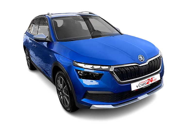 Škoda Kamiq Scoutline S | Blau Metallic | LM 17 Zoll, Kamera, PDC, App-Connect, Klima, Kurvenlicht, Tempomat