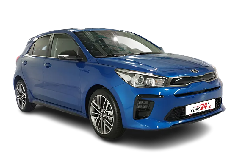 Kia Rio T-GDI bei CheckCars24 ✓ Klimaautomatik ✓ Navi ✓ Sitzheizung ✓ Tempomat ✓ Einparkhilfe ✓ Verkehrszeichenerkennung ✓ Leasing & Finanzierung ✓