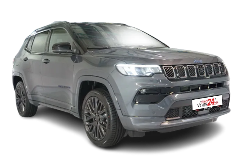 Jeep Compass Plug-in-Hybrid, | Grau|, Kamera, PDC, Tempomat, Keyless-Go, SHZ, LED, Lichtsensor