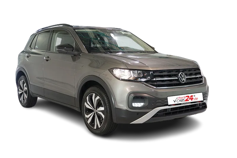 VW T-Cross Life 1,0 TSI,Limestone Grau Metallic Tempomat, Regensensor, SHZ, PDC v+h, Schaltwppen, Navi, Klima