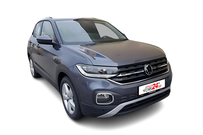 VW T-Cross Style, |Grau Metallic |, LM 17 Zoll, SHZ, PDC v+h, Kamera, ACC, LED, Schaltwippen, Kamera