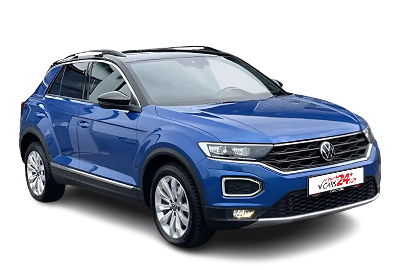 VW T-Roc Sport, |Blau Metallic |, Schaltwippen, Start-Stopp-System, PDC v+h, Kamera, ACC, SHZ, LED