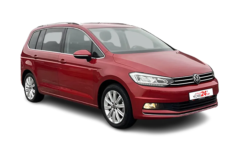 VW Touran Highline | Rot Metallic | 7 Sitzer, Navi, PDC, Kamera, Klima, ACC, Sportfahrwerk, El. Heckklappe