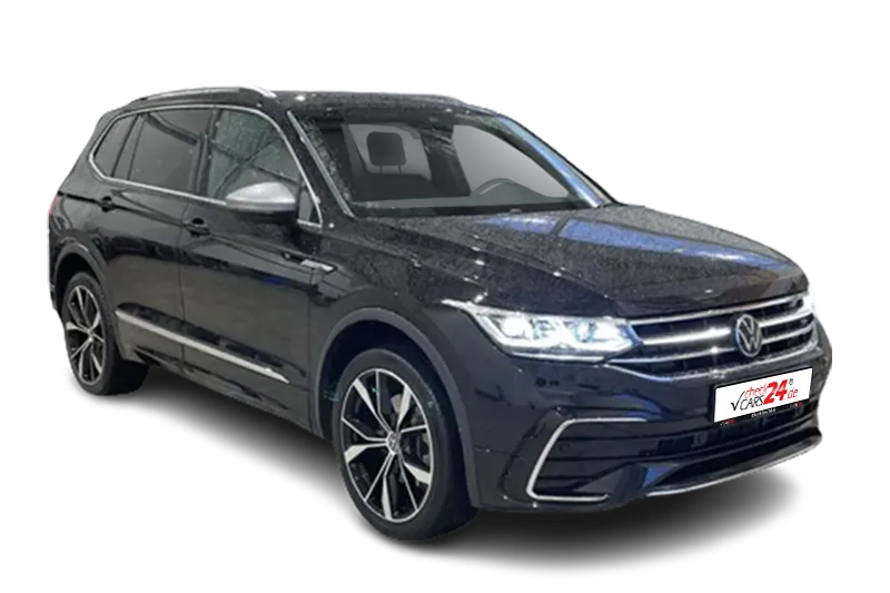 VW Tiguan Allspace R-Line 4Motion | Schwarz | Panoramadach El., Navi, PDC v+h, Kamera, Kurvenlicht, LM 20 Zoll