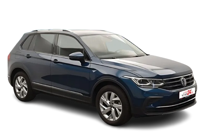 VW Tiguan Active, |Blau Metallic |, SHZ, Matrix-LED, ACC, El. Heckklappe, Schaltwippen, App-Connect